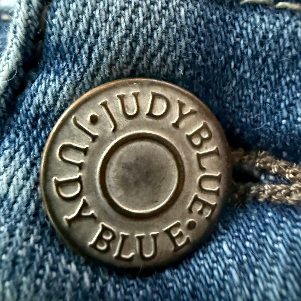 Judy Blue Skinny Jeans Distressed Button Fly Mid Rise Stretch Denim Size 3 - Picture 6 of 16